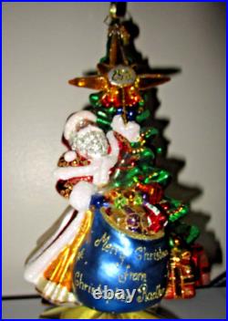 Christopher Radko CELEBRATING SANTA 25th Anniversary Christmas Ornament New NWT