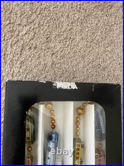Christopher Radko CHRISTMAS EXPRESS Train Glass Garland With Box 72