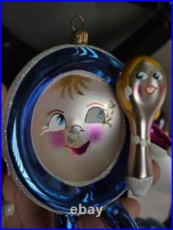 Christopher Radko CHRISTMAS Ornament On the Run The Dish Ran Away with the Spoon