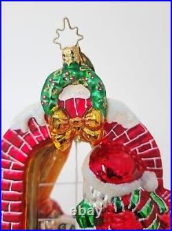 Christopher Radko CLAUS ENCOUNTERS 2003 10011000 Glass Christmas Ornament 2 Side