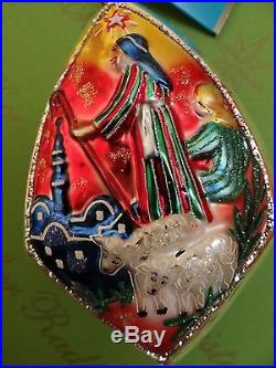 Christopher Radko Calm and Bright Asst Noel Jesus Glass Ornament