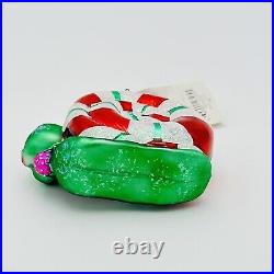 Christopher Radko Candy Dandy Snail Glass Christmas Ornament 4 NEW + TAG