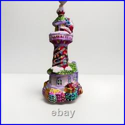 Christopher Radko Candy House Greetings Santa Glass Ornament Poland 2003 1010273