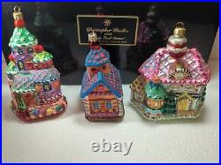 Christopher Radko Candy Land Corner Set of 3 Ornaments 1999