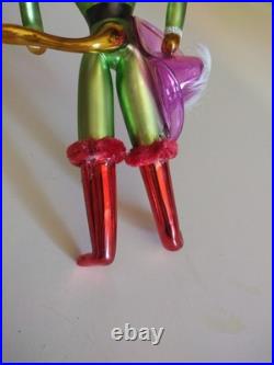 Christopher Radko Cavalier Cat Blown Glass Christmas Cat Ornament #98-414-0 VG Christopher Radko Cavalier Cat Blown Glass Christmas Cat Ornament #98-414-0 VG