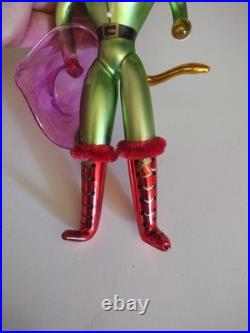 Christopher Radko Cavalier Cat Blown Glass Christmas Cat Ornament #98-414-0 VG