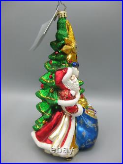 Christopher Radko Celebrating Santa 25th Anniversary Christmas Tree Ornament