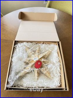 Christopher Radko Champagne Stellar Tree Topper 1017544 NIB NOS Gold Star