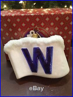 Christopher Radko Chicago Cubs Fly The W 2016 Ornament LIMITED EDITION #436/1600
