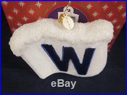 Christopher Radko Chicago Cubs Fly The W 2016 Ornament LIMITED EDITION 991/1600