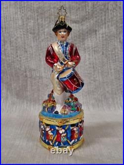 Christopher Radko Christmas Ornament A Drummers Dozen In Box Excellent
