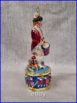 Christopher Radko Christmas Ornament A Drummers Dozen In Box Excellent