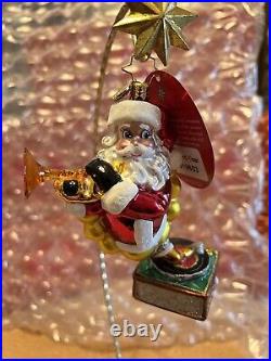 Christopher Radko Christmas Ornament A Record Year Santa NEW