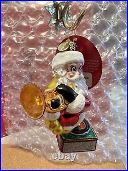 Christopher Radko Christmas Ornament A Record Year Santa NEW