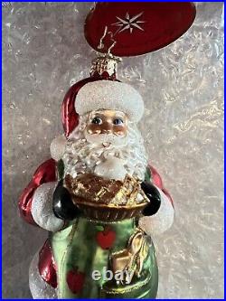Christopher Radko Christmas Ornament Apple of Santa's Eye Apple Pie NEW