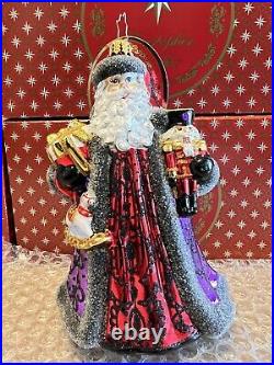 Christopher Radko Christmas Ornament Bearing Bountiful Gifts Santa NEW