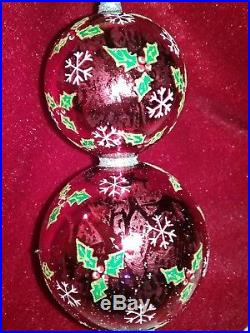 Christopher Radko Christmas Ornament Blown Glass 20th Anniversary Tree Topper