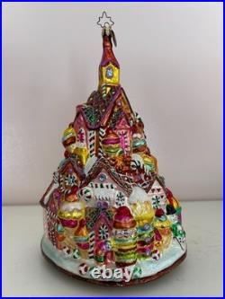 Christopher Radko Christmas Ornament Gingerbread Lane #1010209 VGUC 8 Tall RARE