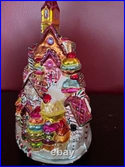 Christopher Radko Christmas Ornament Gingerbread Lane #1010209 VGUC 8 Tall RARE