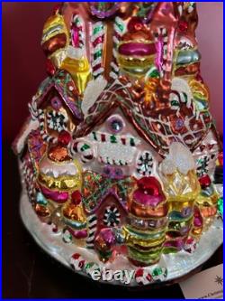 Christopher Radko Christmas Ornament Gingerbread Lane #1010209 VGUC 8 Tall RARE
