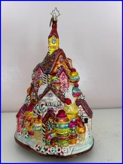 Christopher Radko Christmas Ornament Gingerbread Lane #1010209 VGUC 8 Tall RARE