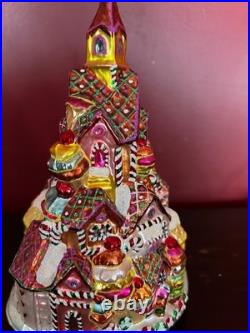 Christopher Radko Christmas Ornament Gingerbread Lane #1010209 VGUC 8 Tall RARE