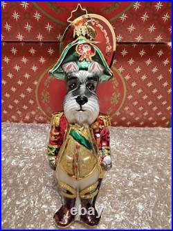 Christopher Radko Christmas Ornament Lieutenant Schnauzer NEW