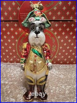Christopher Radko Christmas Ornament Lieutenant Schnauzer NEW