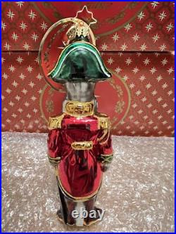 Christopher Radko Christmas Ornament Lieutenant Schnauzer NEW Christopher Radko Christmas Ornament Lieutenant Schnauzer NEW