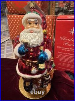 Christopher Radko Christmas Ornament Millennium St. Nick Santa NEW Christopher Radko Christmas Ornament Millennium St. Nick Santa NEW