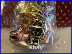 Christopher Radko Christmas Ornament Moon Walker Santa Astronaut USA NEW