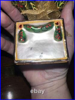 Christopher Radko Christmas Ornament Rare RETIRED Green Holly TREE HTF Vintage