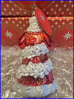 Christopher Radko Christmas Ornament Reach for the Stars Santa NEW