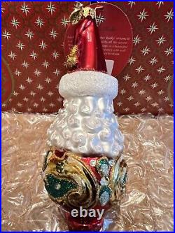 Christopher Radko Christmas Ornament Sophisticated Bliss Santa NEW