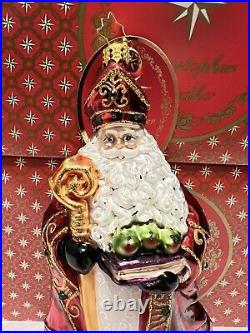 Christopher Radko Christmas Ornament Too Blessed To Stress Santa NEW