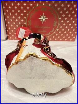 Christopher Radko Christmas Ornament Too Blessed To Stress Santa NEW