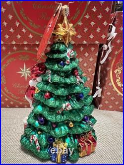 Christopher Radko Christmas Ornament Winter Cane Santa Claus NEW