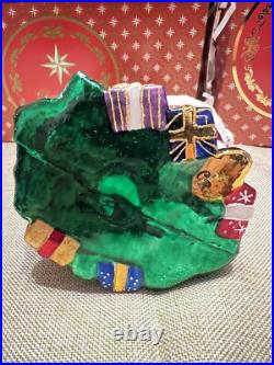 Christopher Radko Christmas Ornament Winter Cane Santa Claus NEW