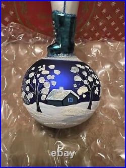 Christopher Radko Christmas Ornament Winterland Warden NEW