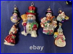 Christopher Radko Christmas Ornaments, Lot of 5
