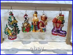 Christopher Radko Christmas Ornaments, Lot of 5