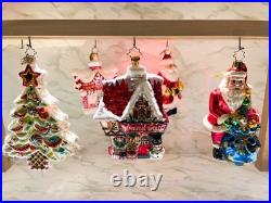 Christopher Radko Christmas Ornaments, Lot of 5