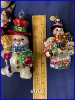 Christopher Radko Christmas Ornaments, Lot of 5 Christopher Radko Christmas Ornaments, Lot of 5