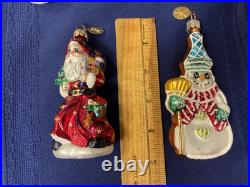 Christopher Radko Christmas Ornaments, Lot of 5