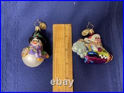 Christopher Radko Christmas Ornaments, Lot of 5 Christopher Radko Christmas Ornaments, Lot of 5