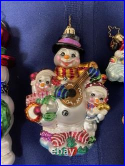 Christopher Radko Christmas Ornaments, Lot of 5