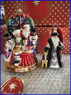 Christopher Radko Christmas Santa Bundle