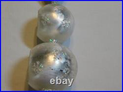 Christopher Radko Christmas Tree Topper Finial Ornament Santa Indent Whiterare