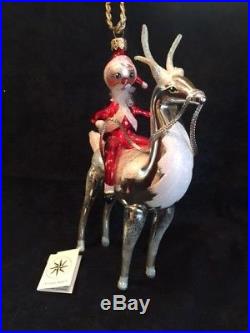 Christopher Radko Christmas ornament STERLING RIDER, 1998, Ltd Ed 1827/2500