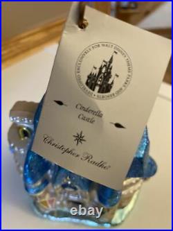 Christopher Radko Cinderella Castle Disney World Christmas Ornament with Box